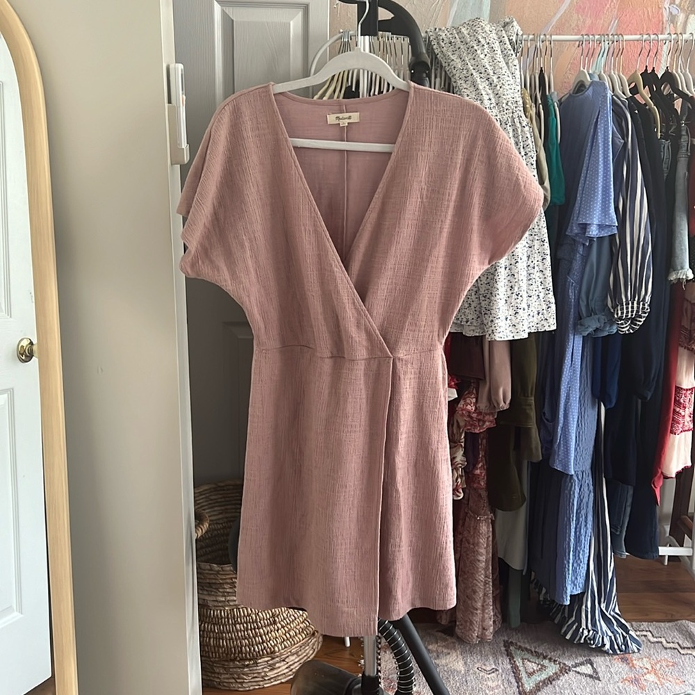 Madewell Size Medium Cross Front Flutter Sleeve M… - image 2